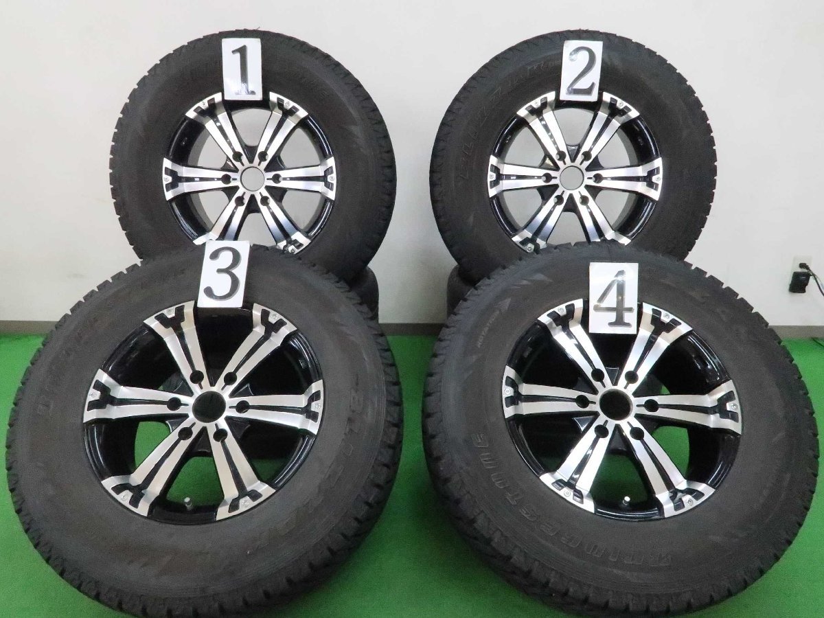 FJクルーザー 純正スチールホイールブリヂストン スタッドレス まっつんさん専用 4本 社外 17インチ ホイール 8J +25 6H PCD 139.7 スタッドレス