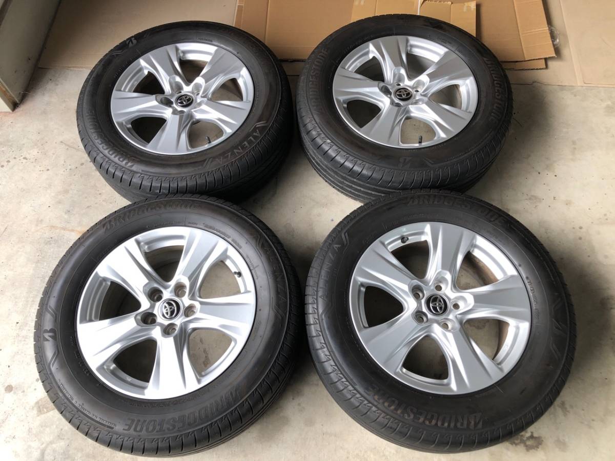 美品 80ハリアーPHEV 純正 19インチ アルミホイール タイヤセット 19 