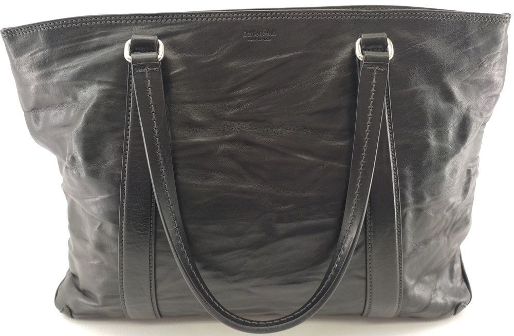 ダニエルアンドボブ レザートートバッグ BLACK Daniel&Bob 中古◆3101/西伊場店