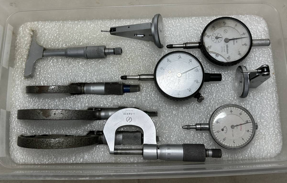 ◇NSK Mitutoyo ミツトヨ　マイクロメーター他 精密測定器セット 測定器　検査　精密　工具