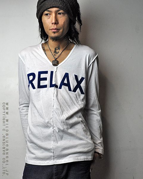 ALM ロンT 白×ネイビー A LOVE MOVEMENT(長袖Tシャツ)｜売買された 