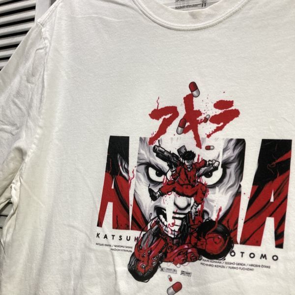 1スタ 白 キャラ Tシャツ AKIRA アキラ コミック 漫画 アニメ 半袖 90s 