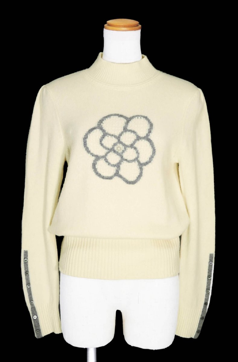 2020美品/エムズグレイシー/カメリアウールニットプルオーバー定価2.7