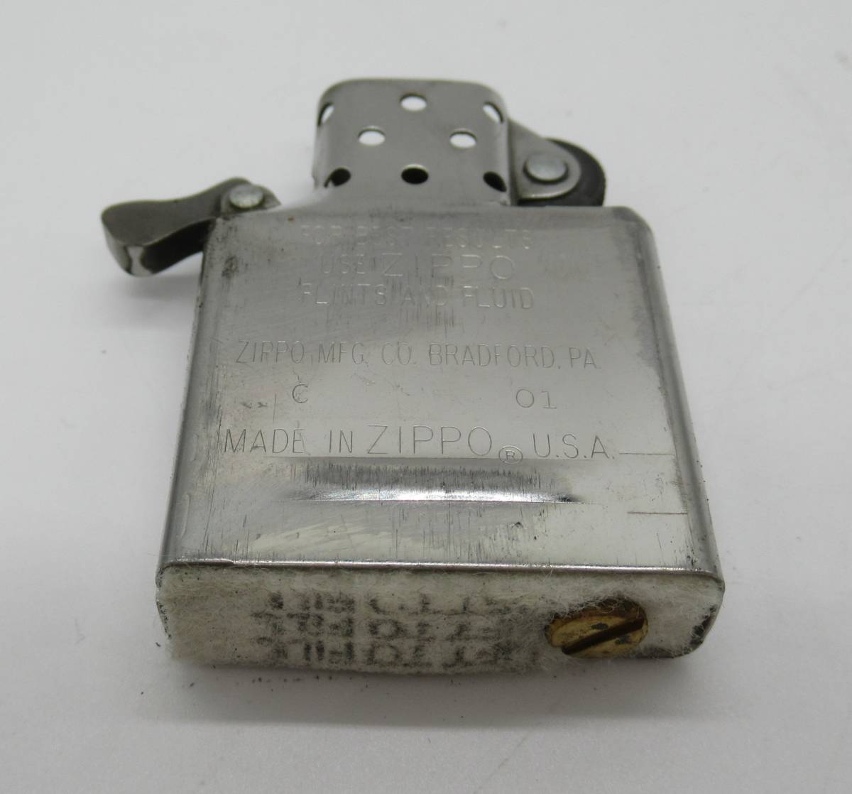 【22985】 ZIPPO STERLINGSILVER 2001年製 化粧箱付 送料無料 