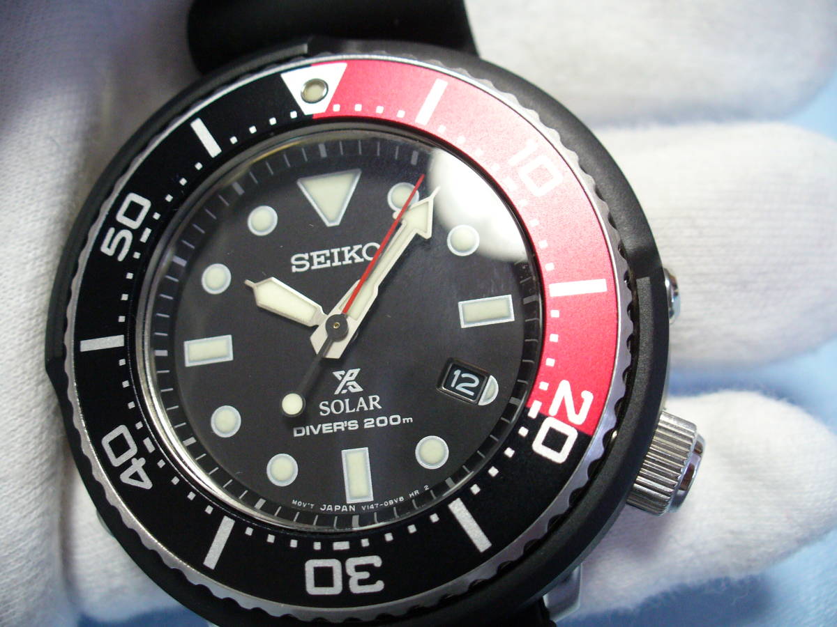 限定SEIKOソーラーダイバーズウオッチX！・20BAR防水・1200/344、裏に未使用シール貼ったままです。