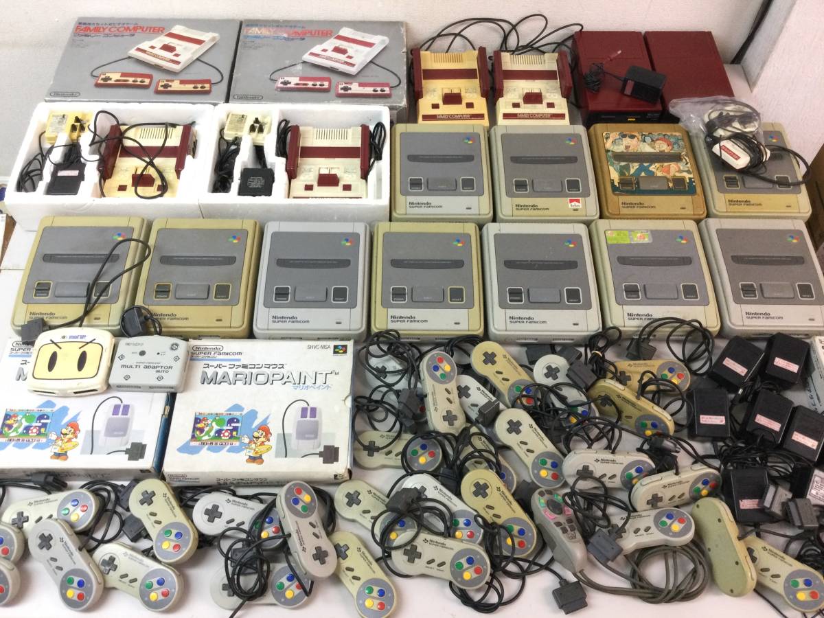 Nintendo ファミコン3台 スーパーファミコン7台 ディスクシステム1台