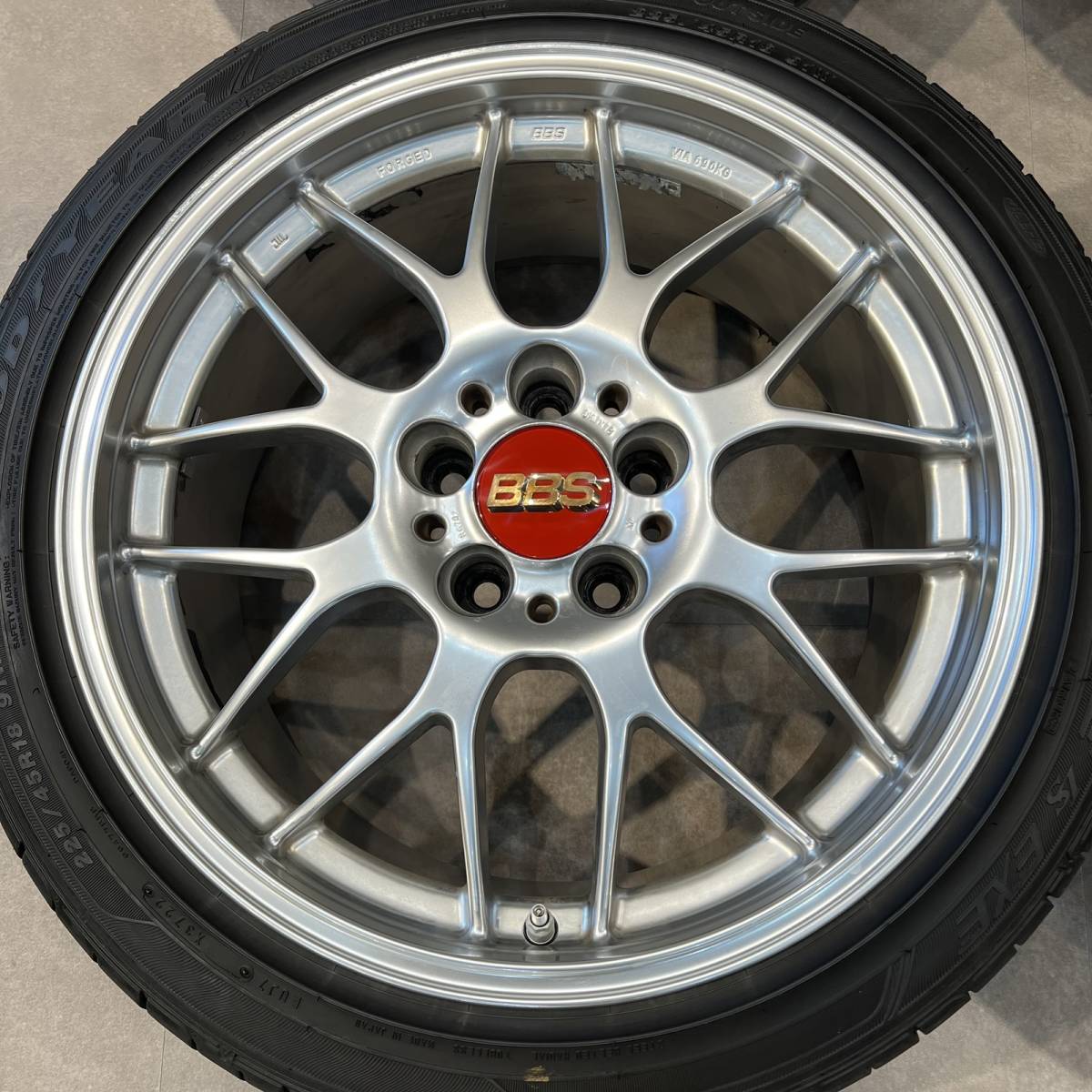 BBS純正ナット付 BBS RG-R 8.5J+43 RG782 9.5J+45 RG783 18インチ 225 