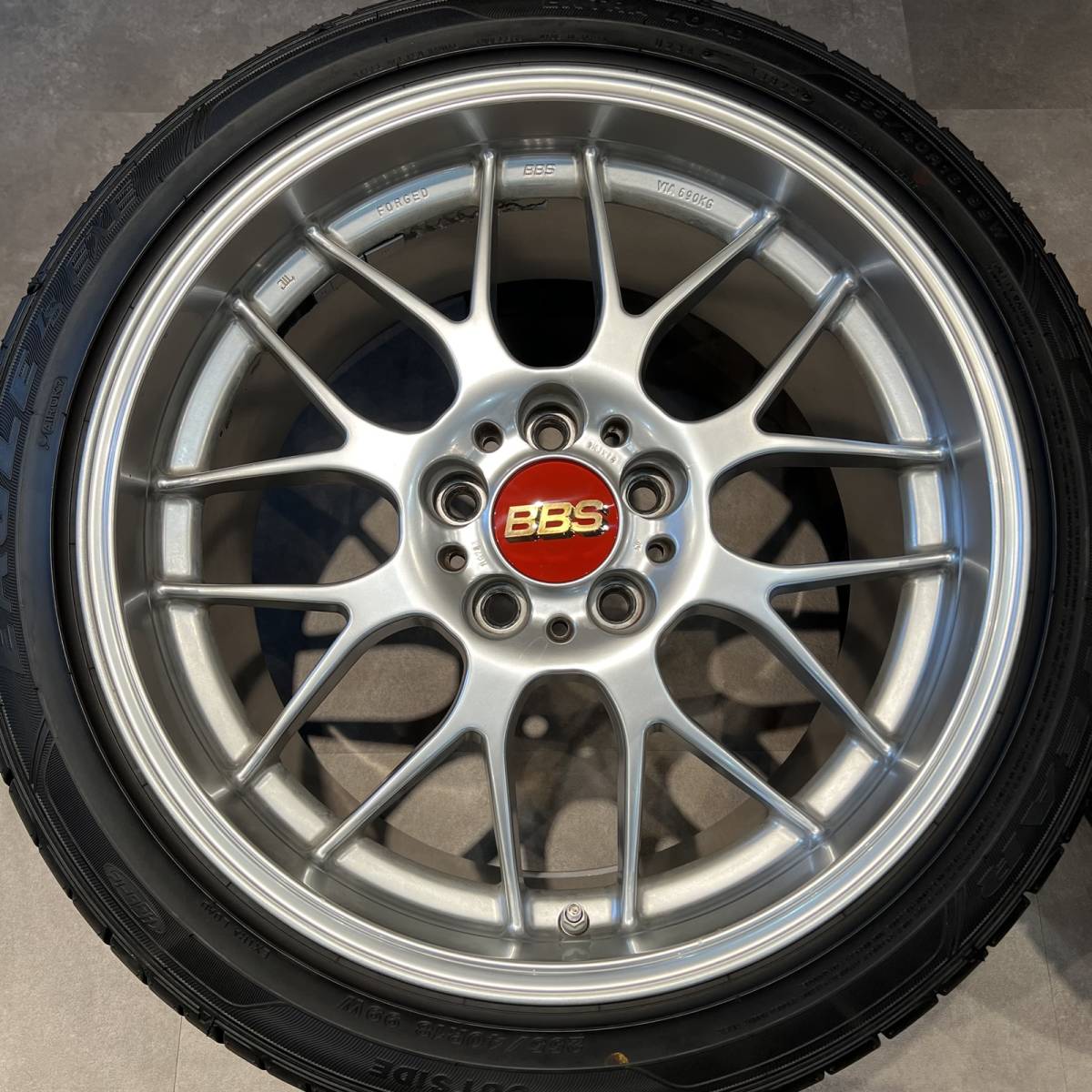 BBS純正ナット付 BBS RG-R 8.5J+43 RG782 9.5J+45 RG783 18インチ 225/45R18 255 ...