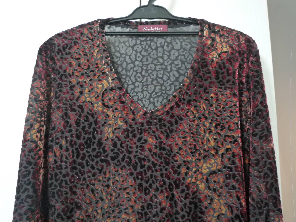 TORNADO MART トルネードマート ベロアレオパオパール 長袖 カットソー