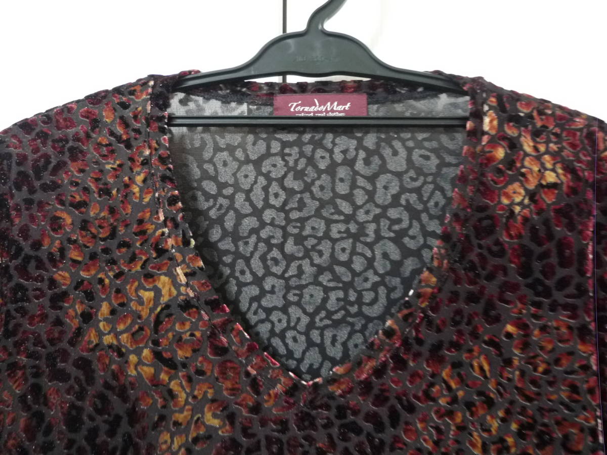 TORNADO MART トルネードマート ベロアレオパオパール 長袖 カットソー