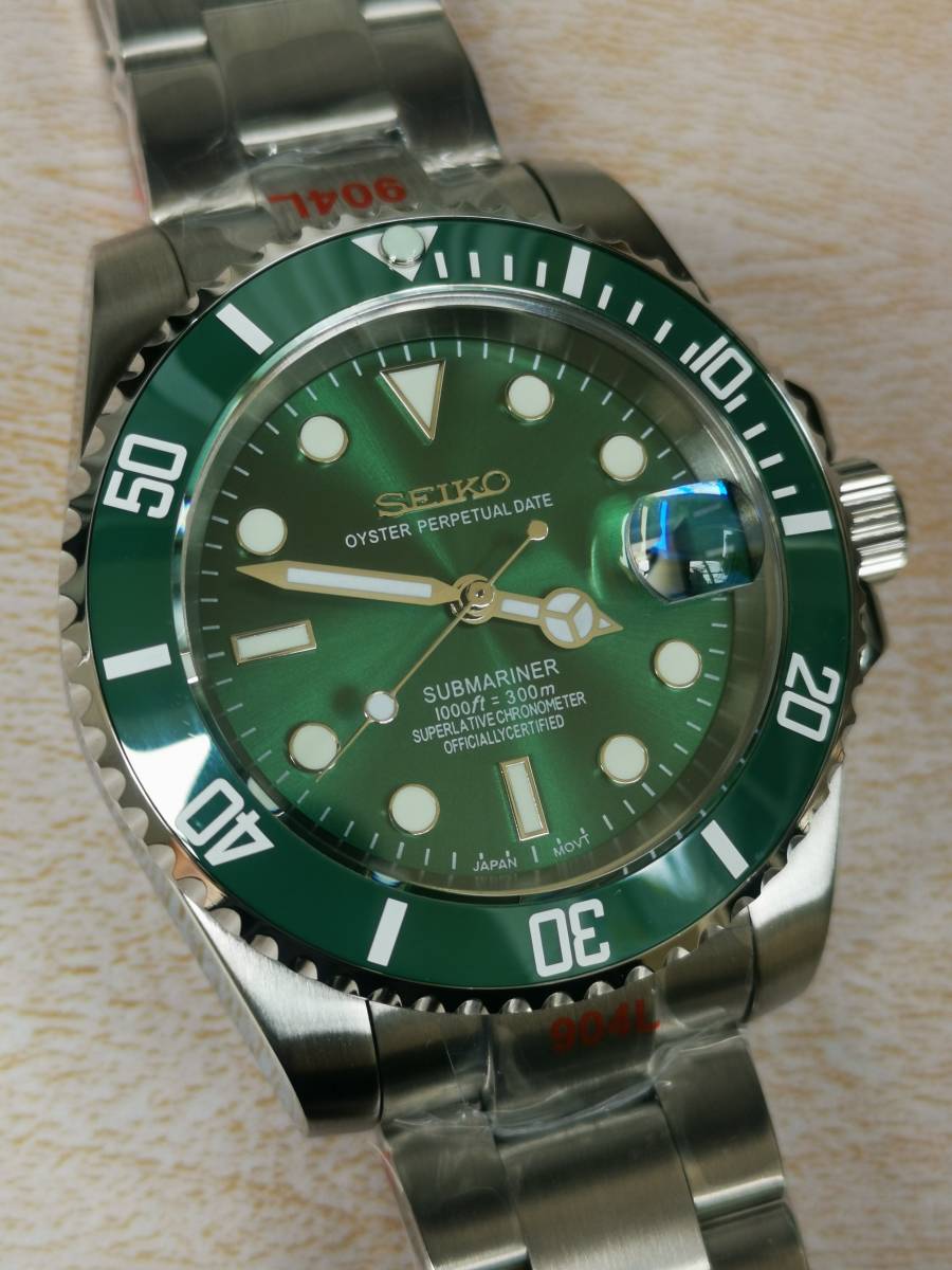 SEIKO MOD nh35 ハルク カスタム 手巻き 自動巻 seikomod 腕時計 ウォッチ メンズウォッチ メンズ腕時計 mod セイコー ムーブメント 搭載