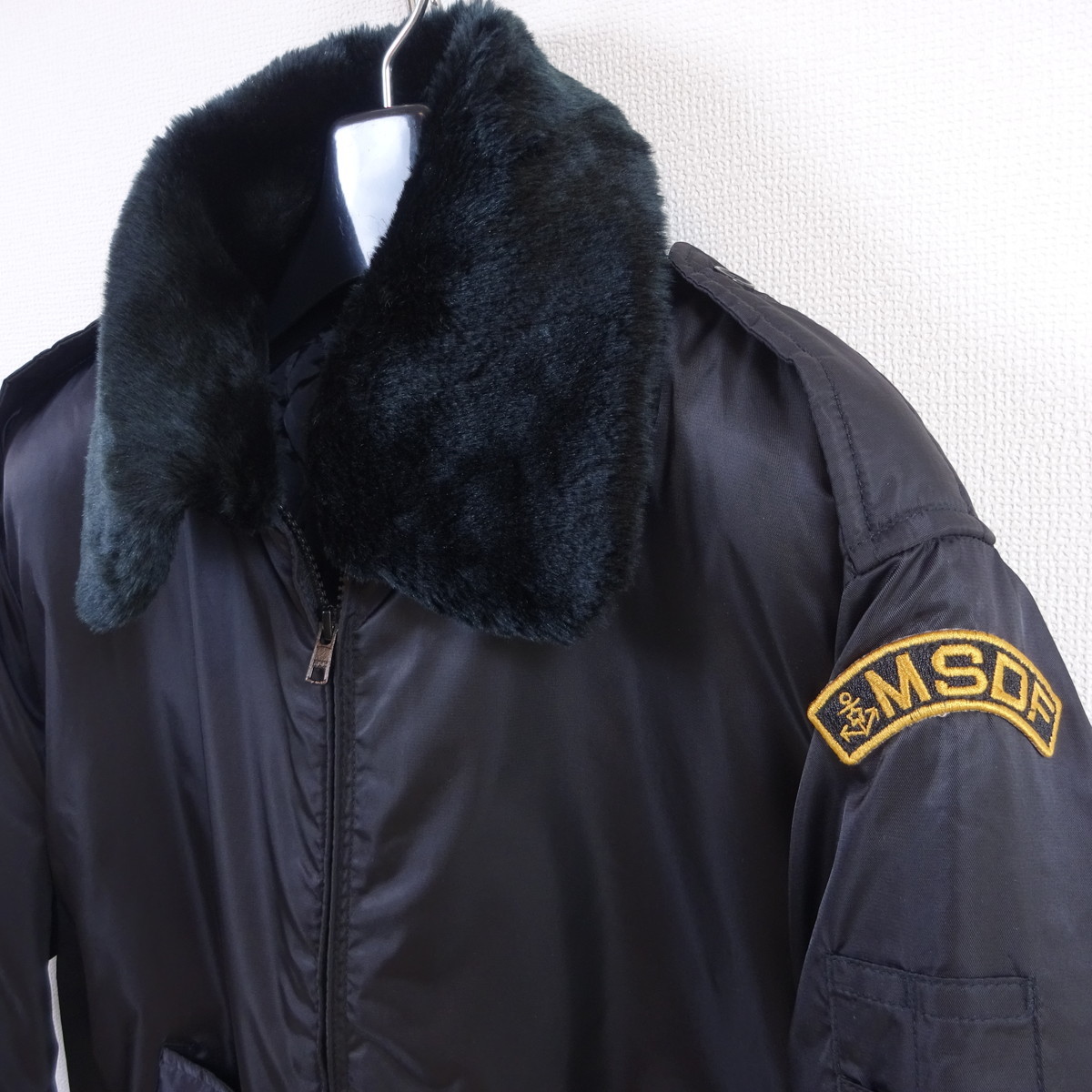 極美品 MSDF 海上自衛隊 型簡易 防寒タイプ ジャンパー L 襟ボア(着脱可能)