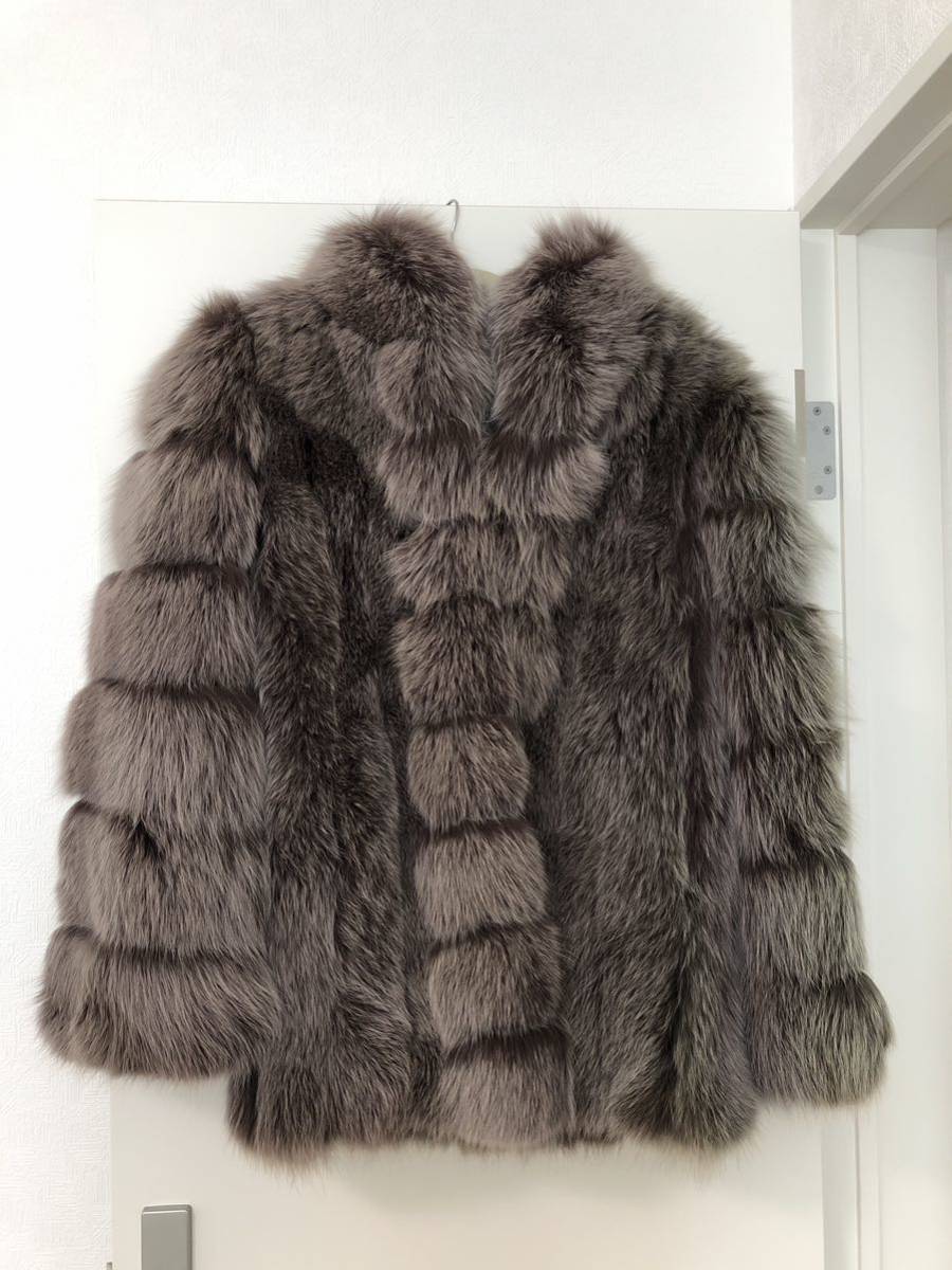 【美品】SAGA FOX サガフォックス リアルファー 本毛皮コート レディース サイズ11 高級品