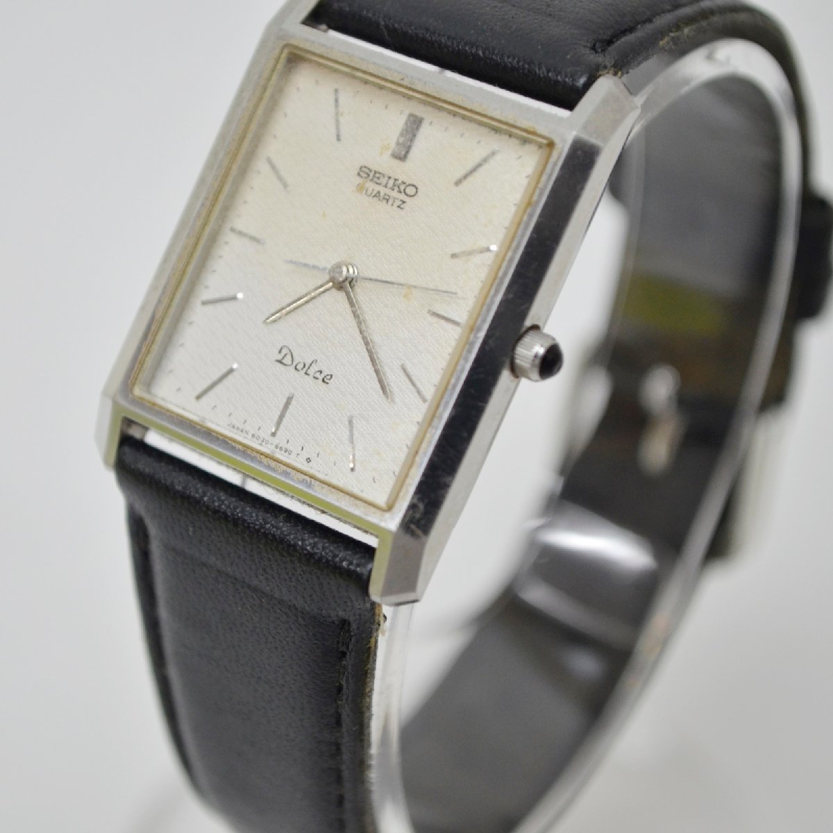 SEIKO セイコー ドルチェ ヴィンテージ スクエア シルバー 腕時計 