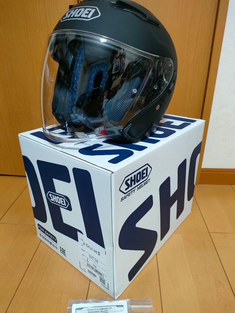 ショウエイ SHOEI J-Cruise2 FLATBLACK 艶消し黒 サイズL 2021年製造