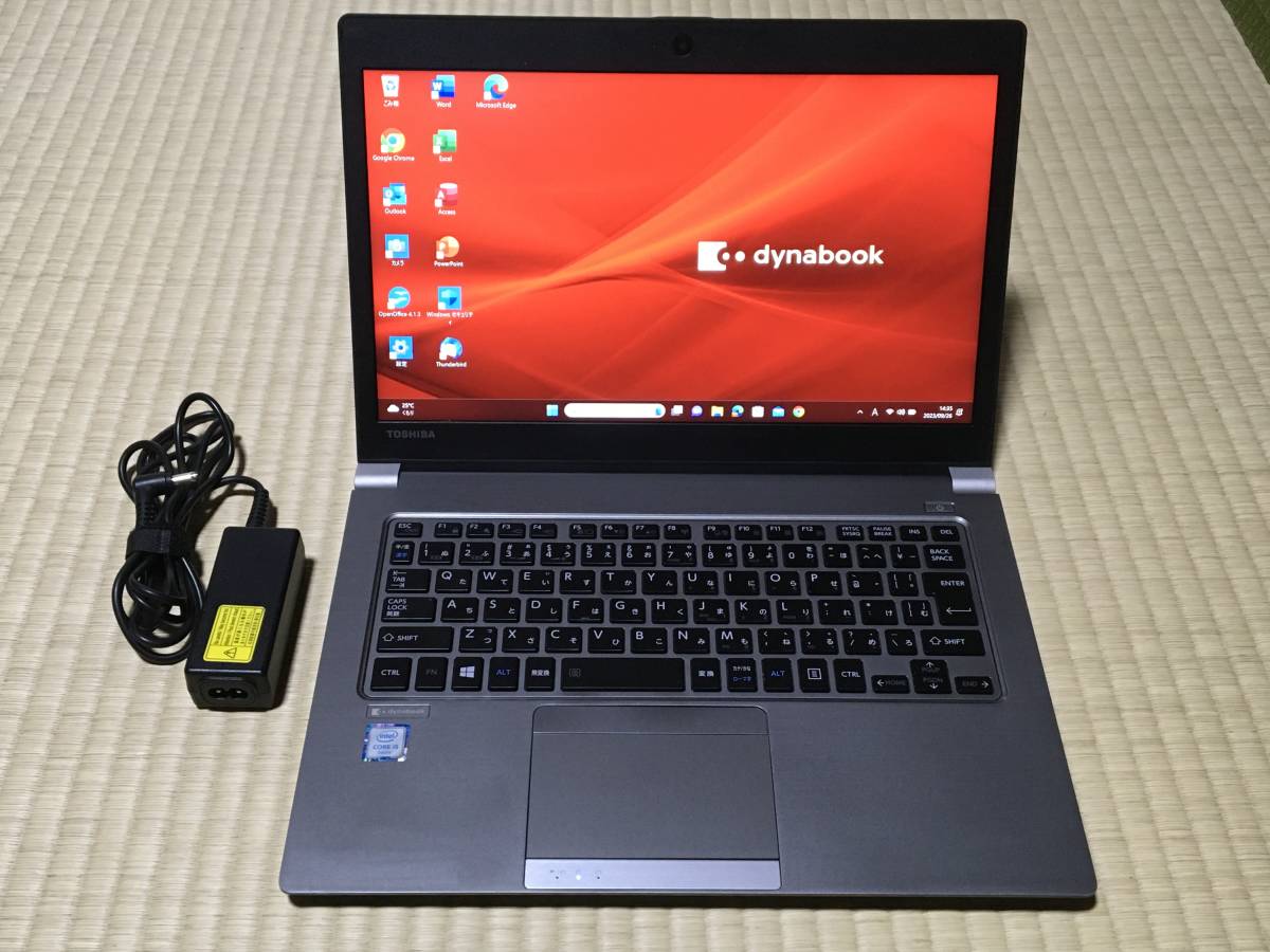 すぐ使える 第8世代 Dynabook R63/H 極速 i5 8250U 3.4GHz（TB）カメラ