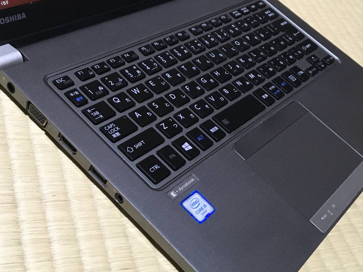すぐ使える 第8世代 Dynabook R63/H 極速 i5 8250U 3.4GHz（TB）カメラ
