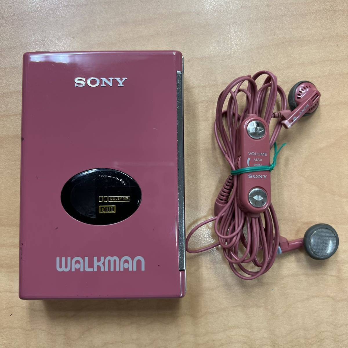 CW24 希少色 ピンク SONY WM-509 MDR-E454RV 純正リモコン 付属