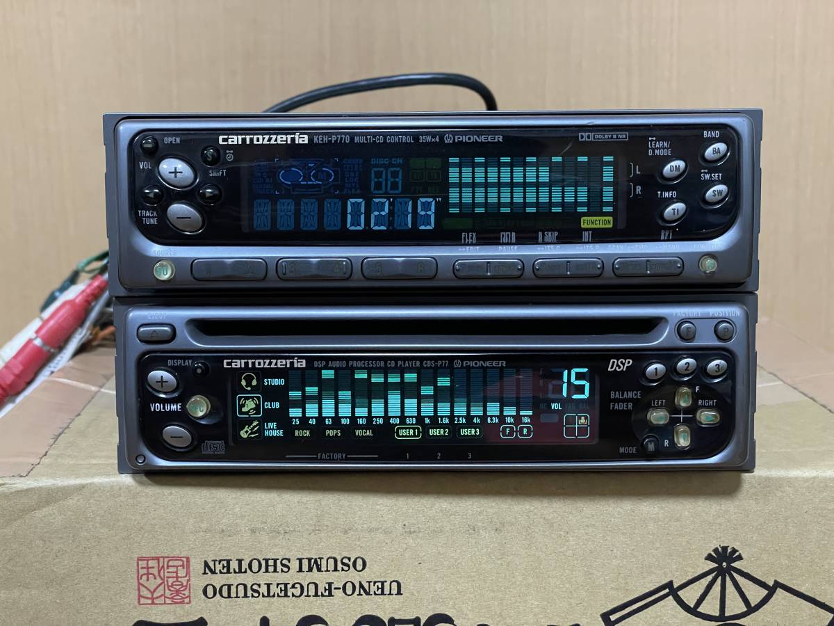 状態良好□カロッツェリア製1DIN+1DIN CD/カセットデッキ・KEH-P770/CDS-P77 動作確認済み ELシート新品 カロッツェリア カセットデッキ 1DIN | KEH-P330 オーディオ