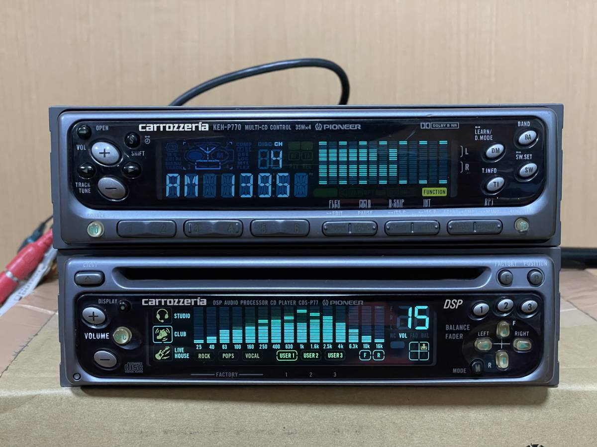 状態良好□カロッツェリア製1DIN+1DIN CD/カセットデッキ・KEH-P770/CDS-P77 動作確認済み ELシート新品 カロッツェリア カセットデッキ 1DIN | KEH-P330 オーディオ