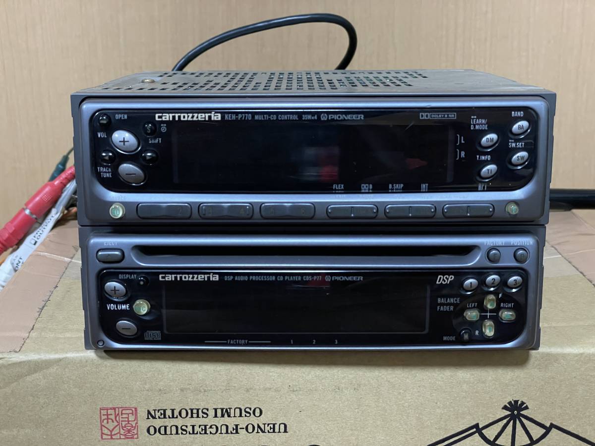 状態良好□カロッツェリア製1DIN+1DIN CD/カセットデッキ・KEH-P770/CDS-P77 動作確認済み ELシート新品 カロッツェリア カセットデッキ 1DIN | KEH-P330 オーディオ