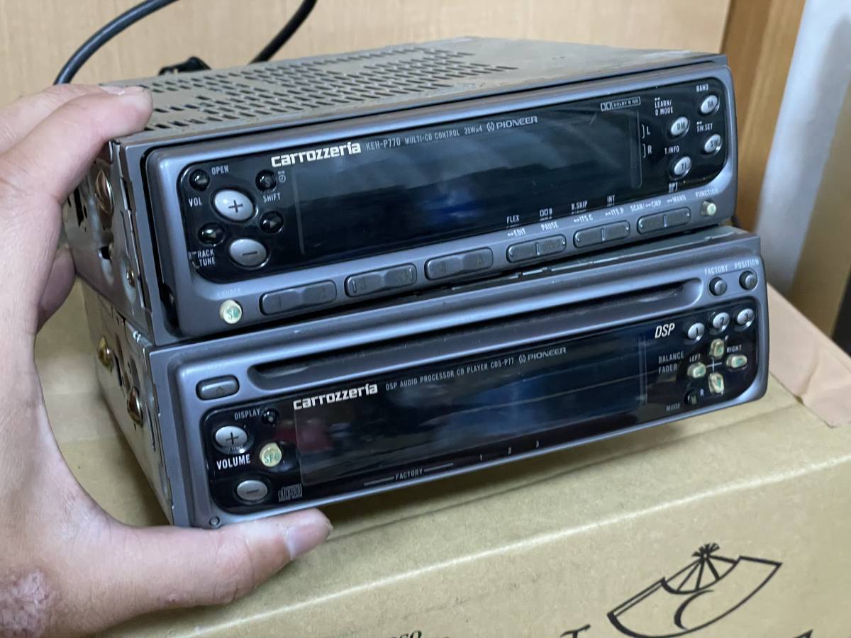 状態良好□カロッツェリア製1DIN+1DIN CD/カセットデッキ・KEH-P770/CDS-P77 動作確認済み ELシート新品 カロッツェリア カセットデッキ 1DIN | KEH-P330 オーディオ