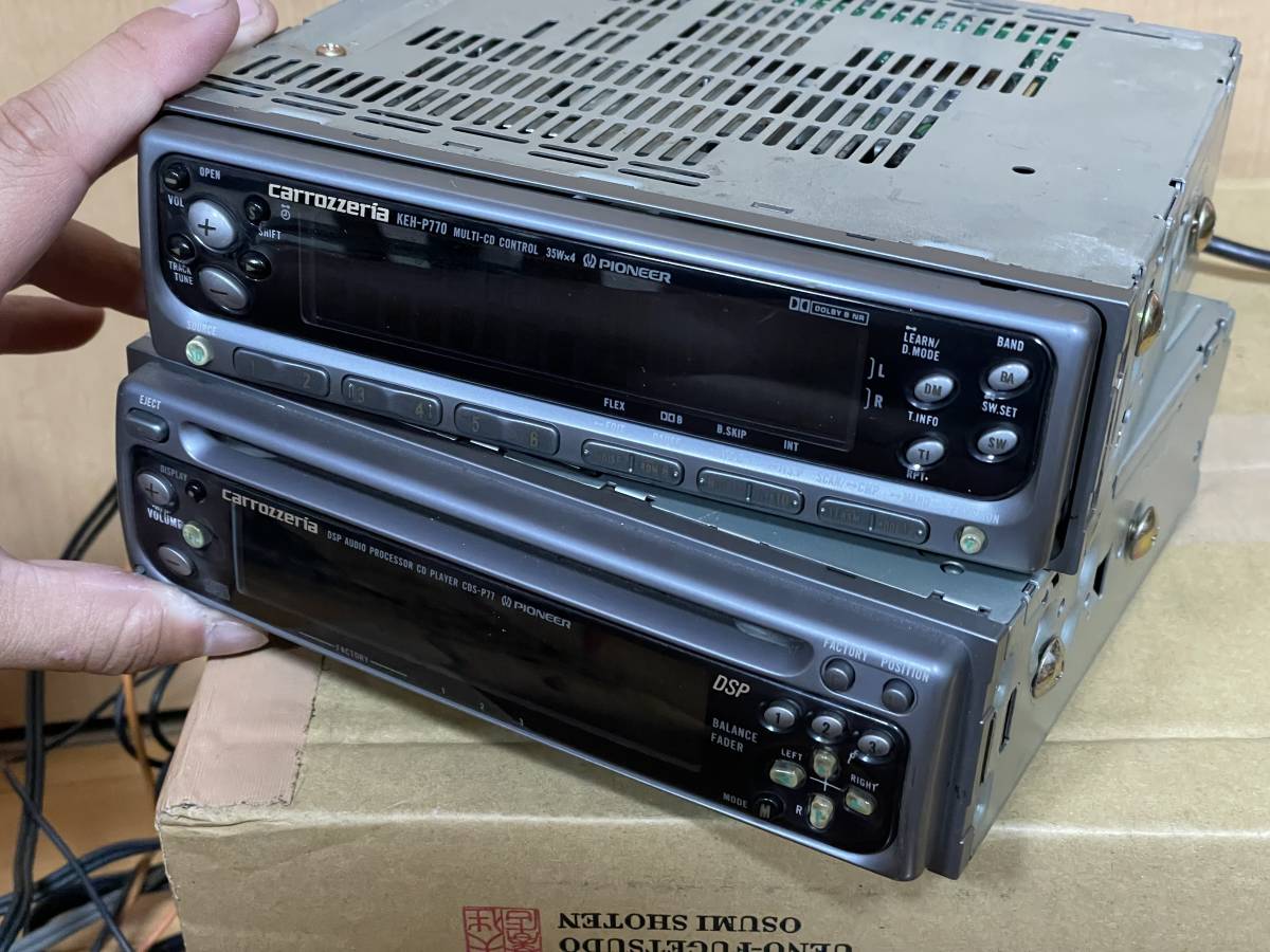 状態良好□カロッツェリア製1DIN+1DIN CD/カセットデッキ・KEH-P770/CDS-P77 動作確認済み ELシート新品 カロッツェリア カセットデッキ 1DIN | KEH-P330 オーディオ