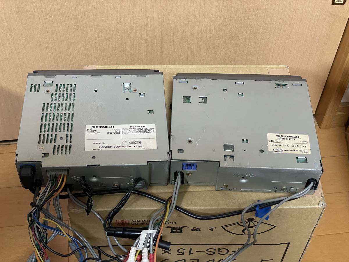 状態良好□カロッツェリア製1DIN+1DIN CD/カセットデッキ・KEH-P770/CDS-P77 動作確認済み ELシート新品 カロッツェリア カセットデッキ 1DIN | KEH-P330 オーディオ