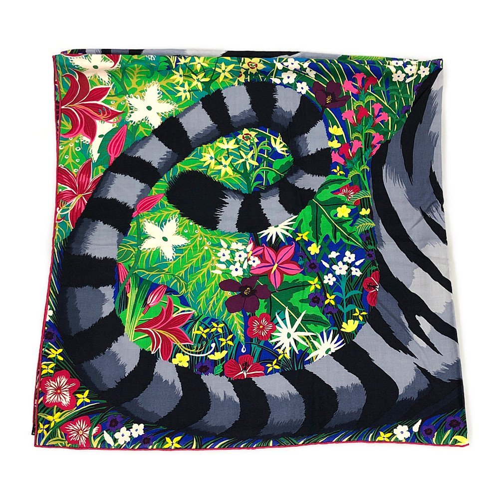 HERMES エルメス カレ90 タイガータイガー Tiger Tiger 中古】エルメス