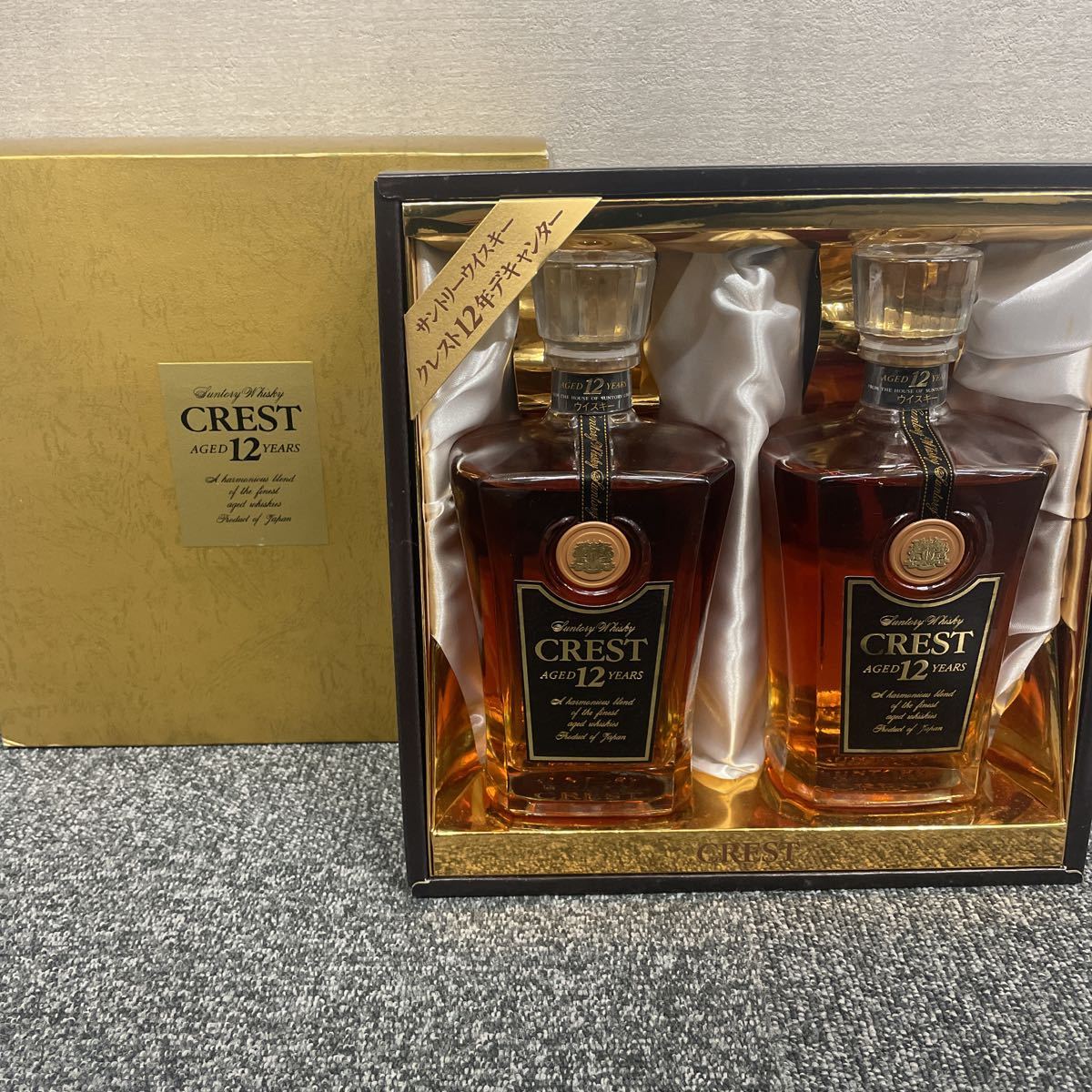 2本セット SUNTORY CREST サントリークレスト12年 WHISKY ウィスキー