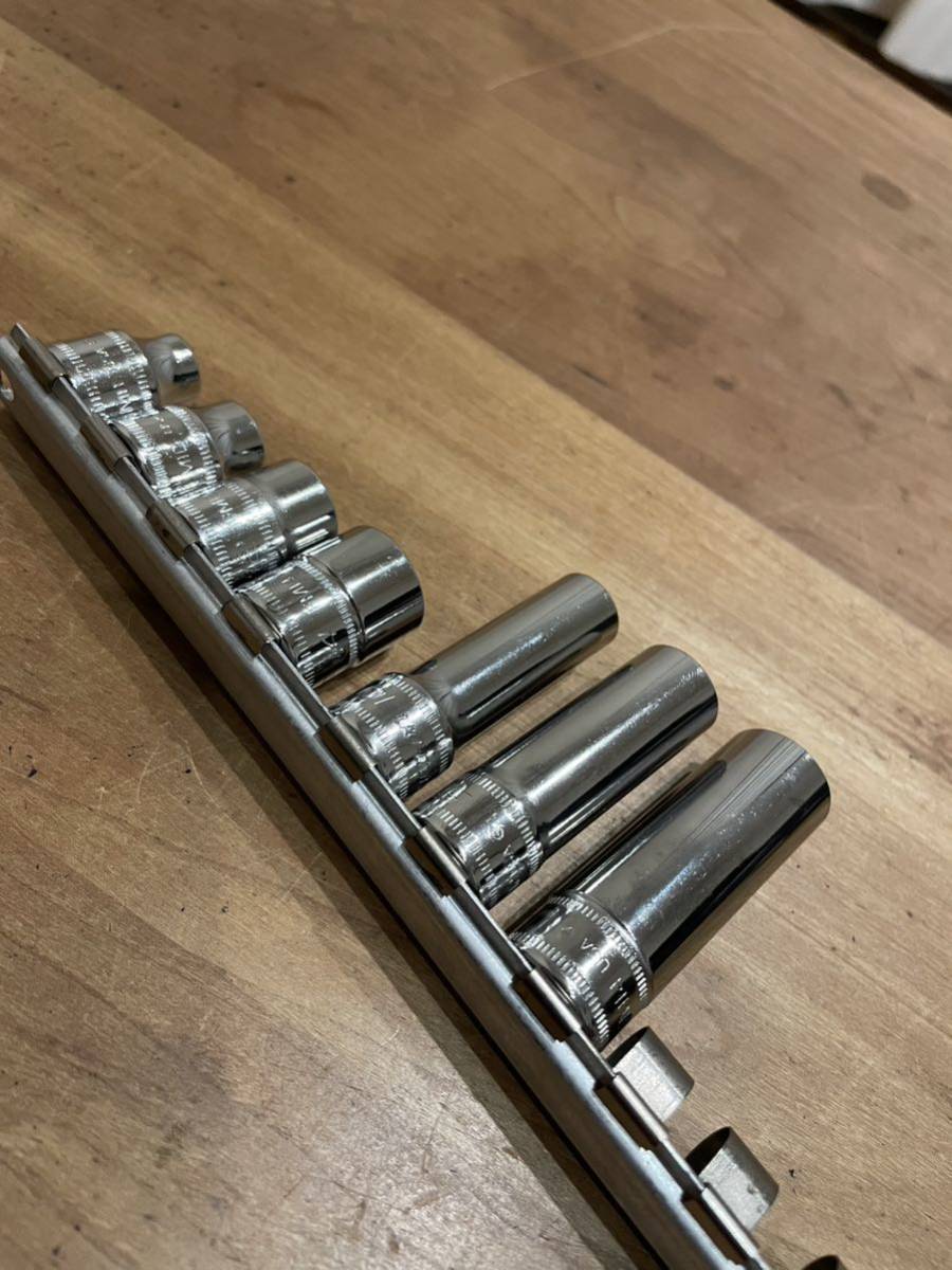 スナップオン snap-on シャロー ディープソケット 3/8 ミリ スナップオン snap-on シャロー ディープソケット 3/8 ミリ