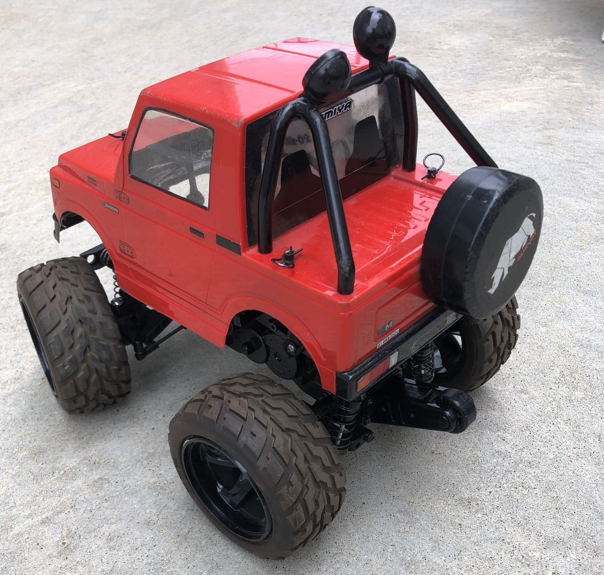 タミヤ GF-01 ジムニー TAMIYA 23.7.28 野ラジ仕様のTAMIYA GF-01 JIMNYを