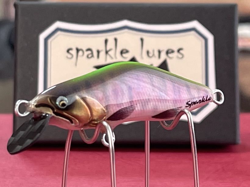 ハンドメイドミノーsparklelures山女魚62Sシンキング4.8gネオン