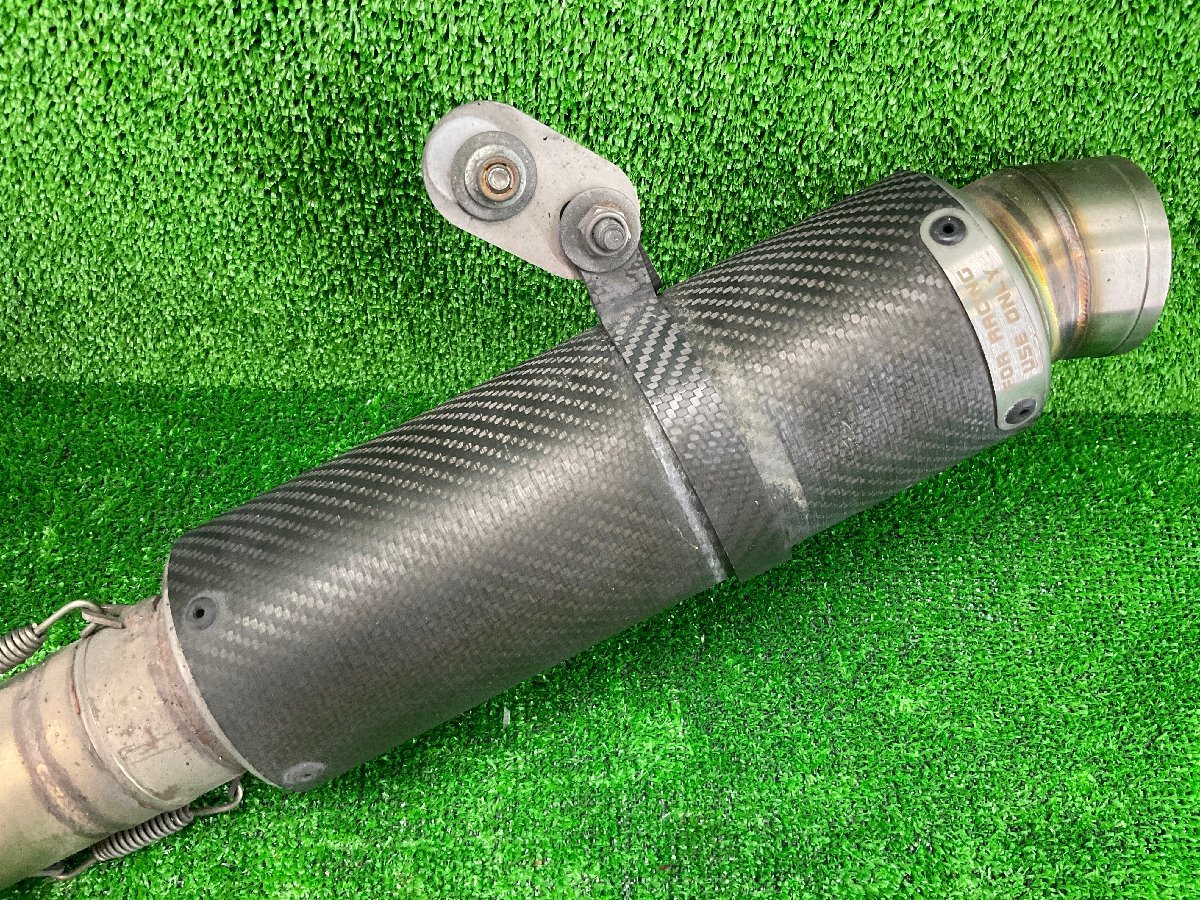 弐 カーボン シングル サイレンサー ドゥカティ モンスター 1100EVO Racing USE Only マフラー 34452 YM20