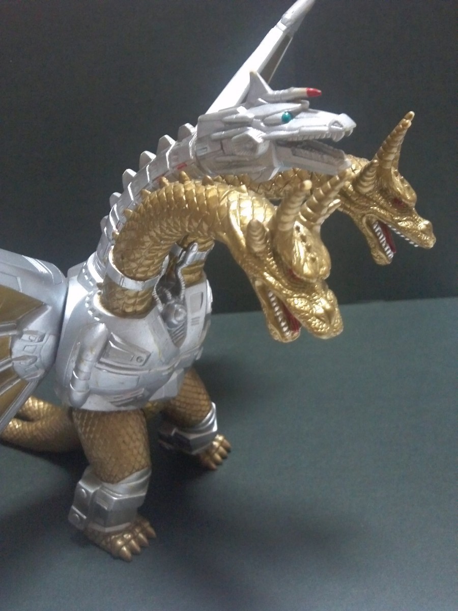 BANDAI 1998キングギドラ&おまけ(メカキングギドラ) 絶版 バンダイ 1998年製 ゴジラ体キングギドラ『メカキングギドラ』(大