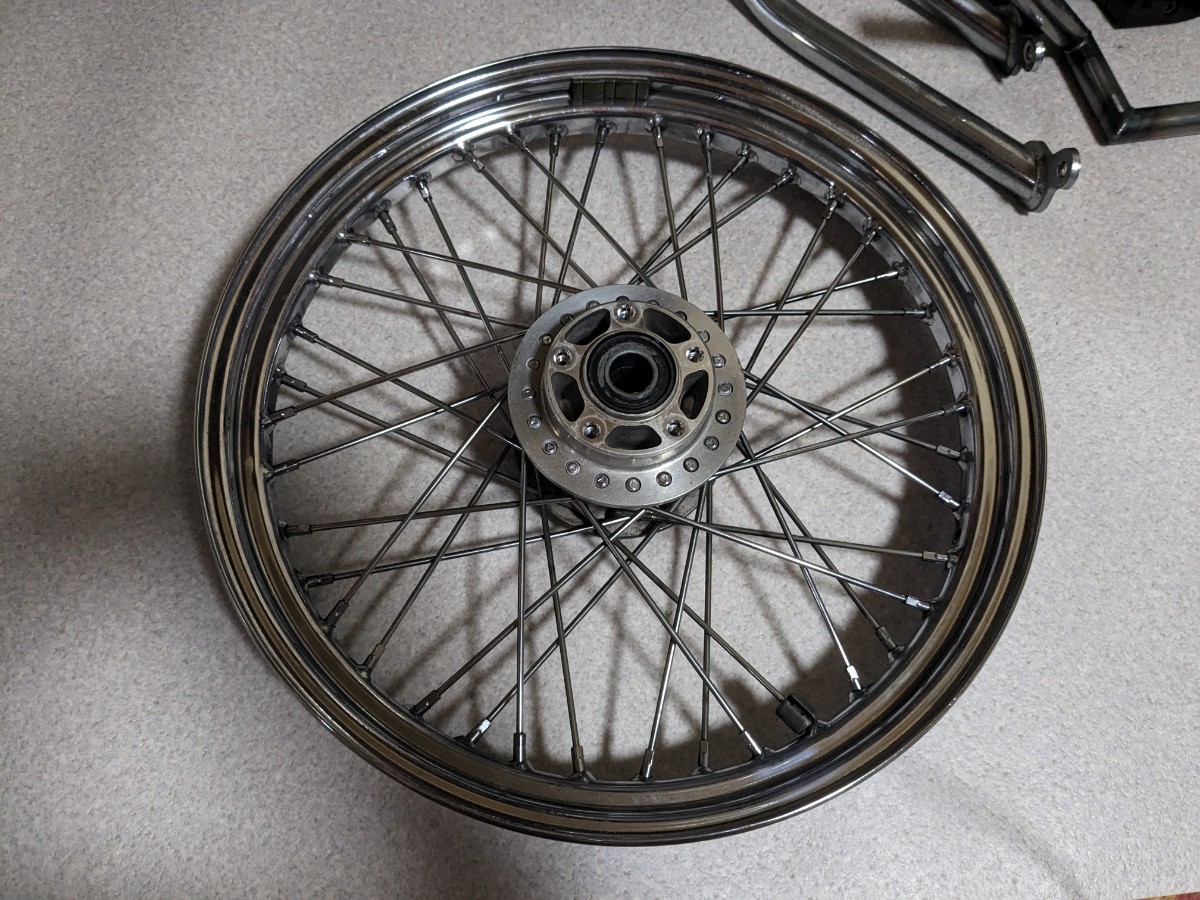 ハーレー ダビッドソン スポークホイール 前後セット ダイナ用? 中古 ハーレー ダビッドソン スポークホイール 前後セット ダイナ用? 中古