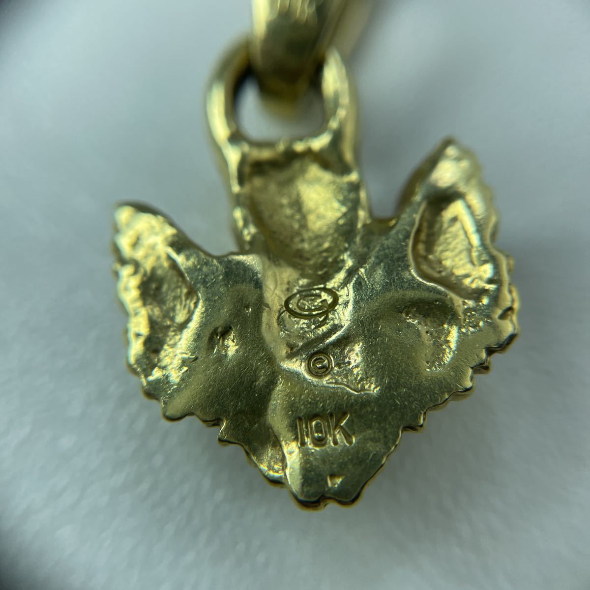 ガボラトリー 10k Quarter Skull Wing Garnet eyes Pendant ペンダント 