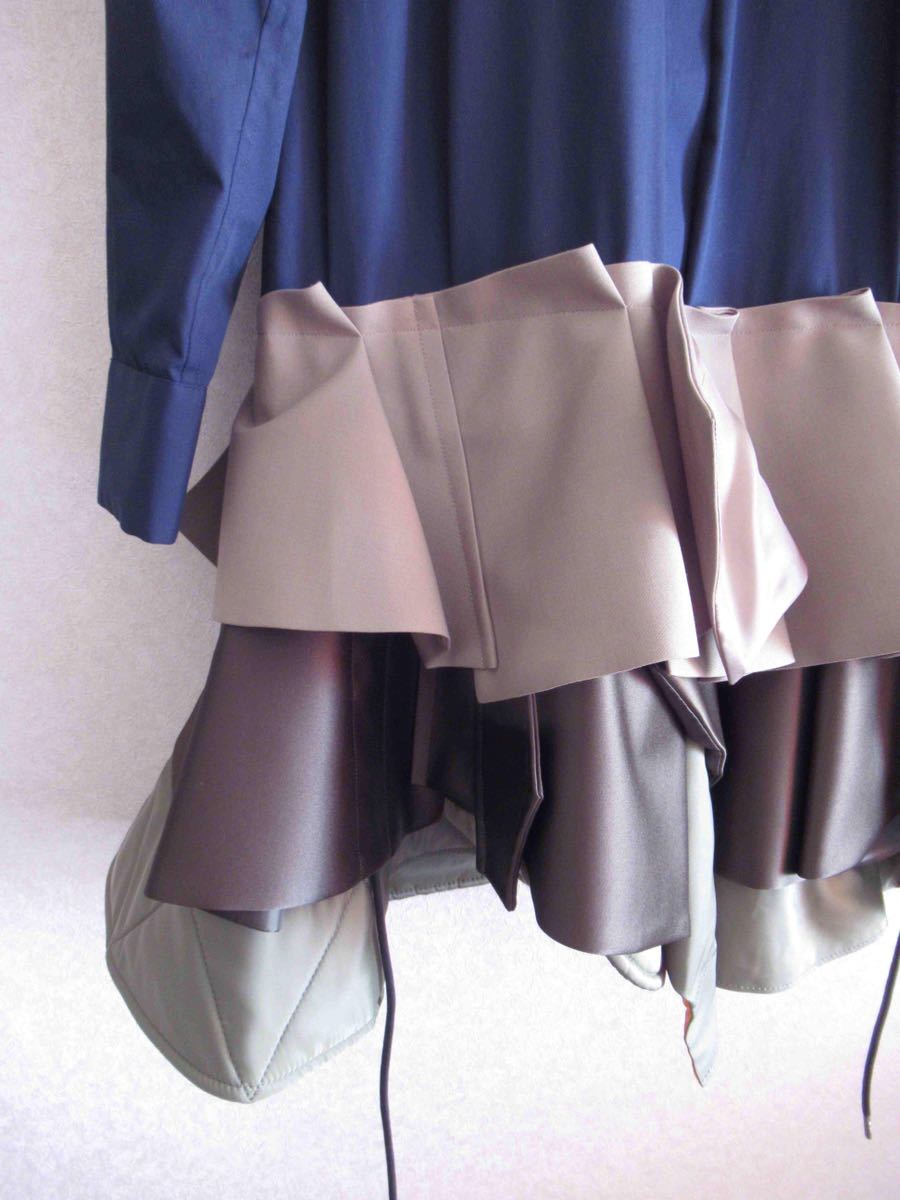 サカイ 2022ss 解体ミリタリーシャツワンピース 2 サカイ sacai