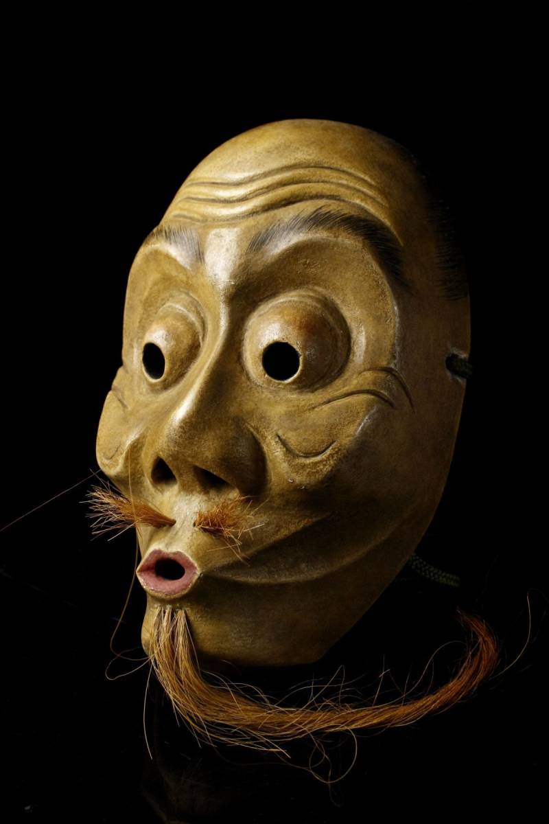 木彫面、吹き面 （Netsuke of Usofuki Mask | Japan | Edo period 