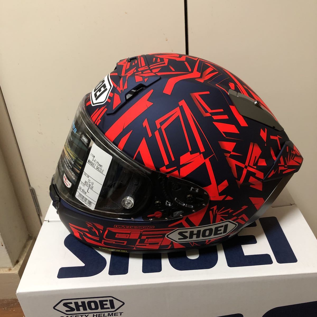 SHOEI X-Fifteen MARQUEZ DAZZLE マルケス ダズル Lサイズ 新品未使用 