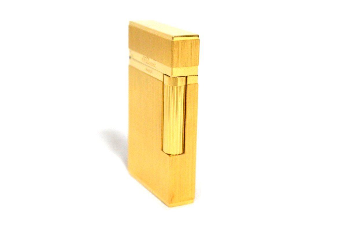 1円○快音 美品○S.T Dupont デュポン○ガスライター ライン2 