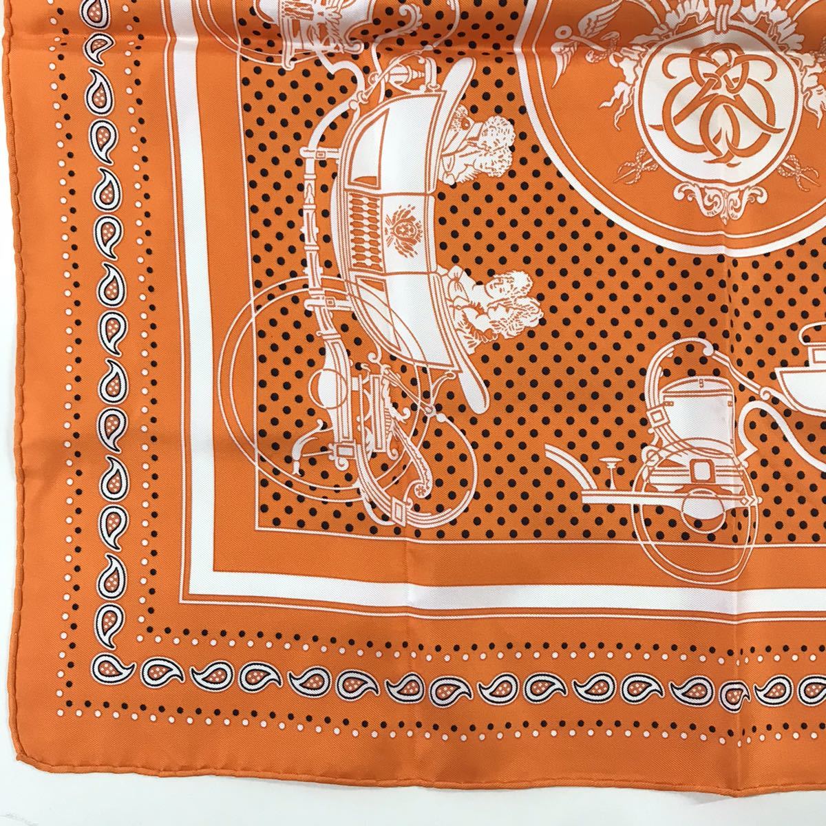 HERMES エルメス スカーフ 53×54 シルク o4