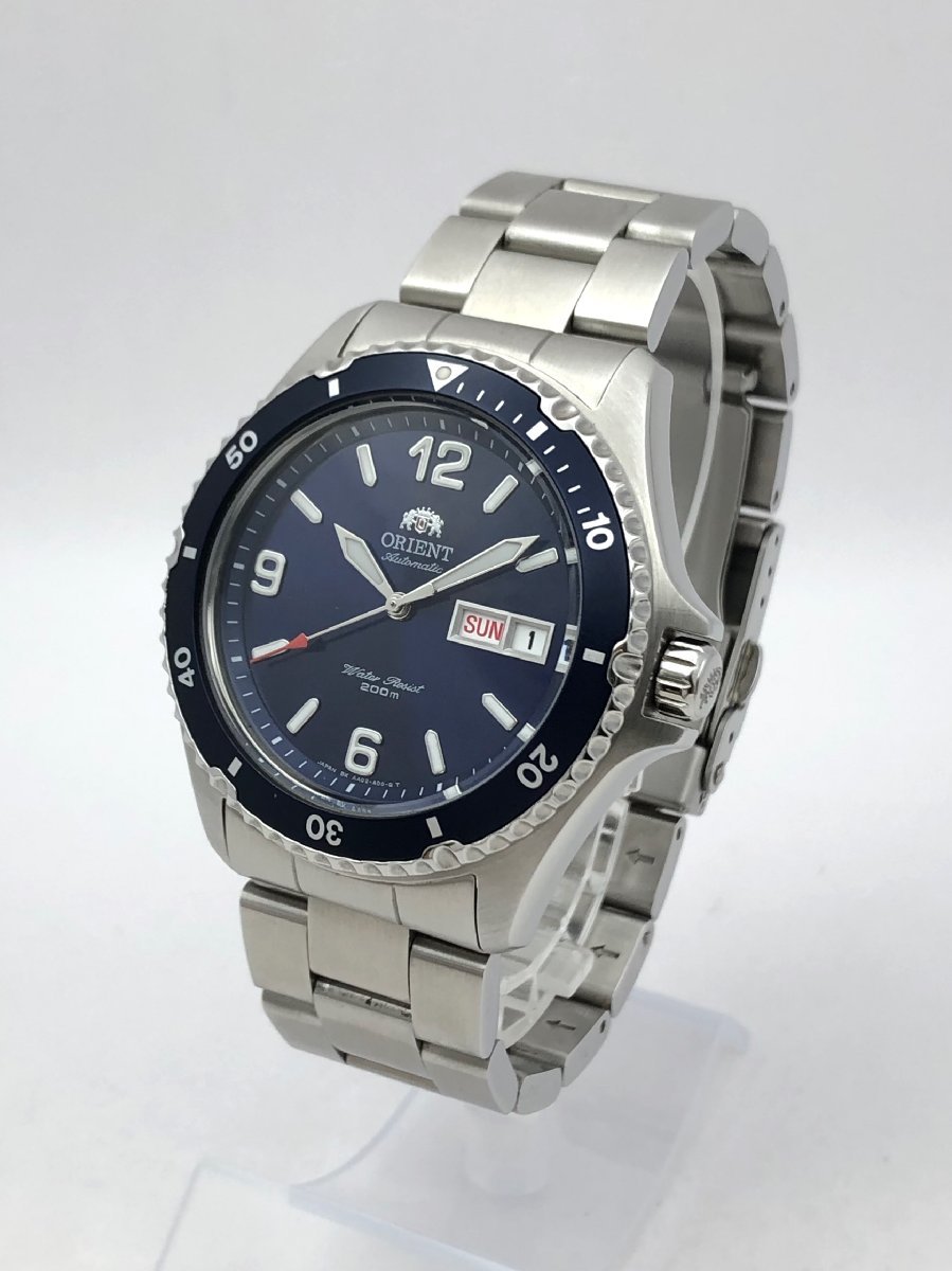 1円～/良品/ORIENT/オリエント/ダイバー/AA02-C1-B/3針/デイデイト/青 