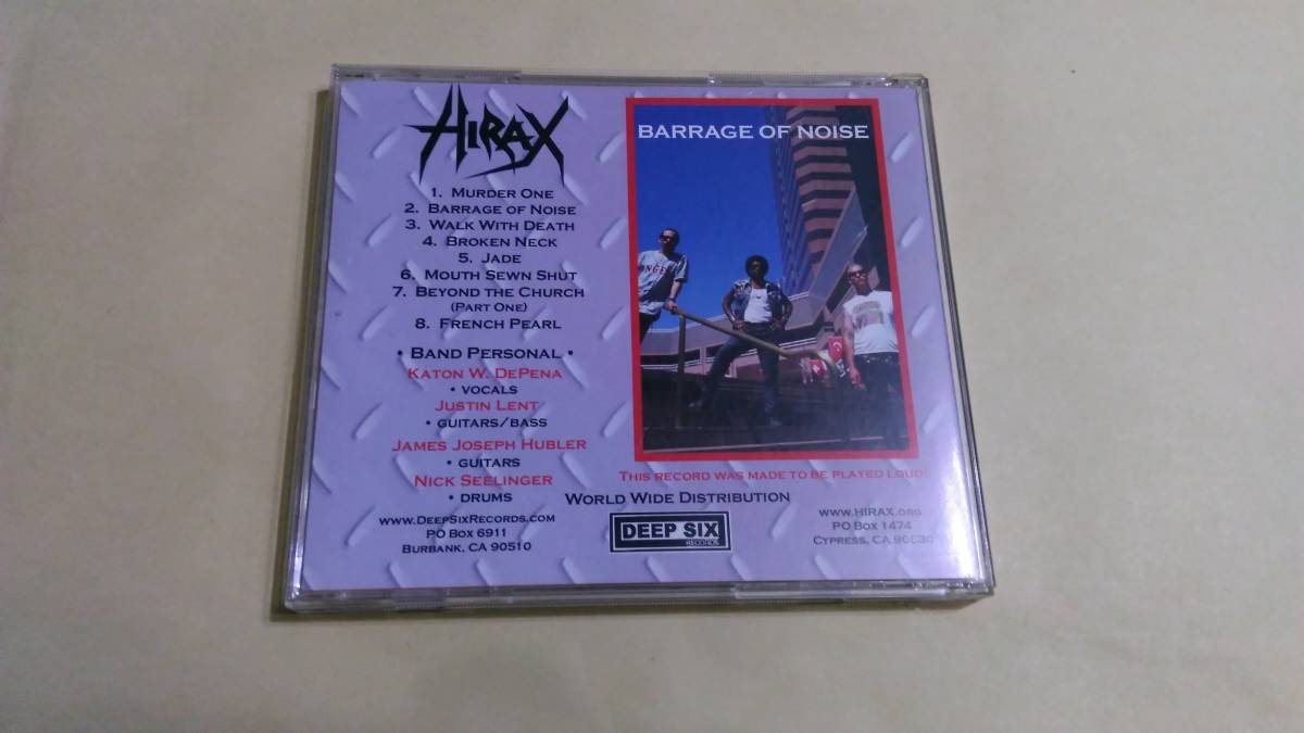 Barrage Razor HIRAX - Barrage Of Noise Nuclear Assault Razor Dark Angel Exodus Rigor ...