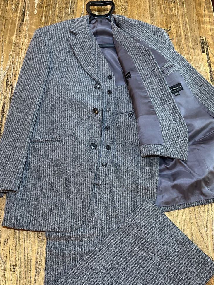 ☆希少 MEN'S TENORAS ティノラススーツ3点セット Mサイズ 3Pグレー