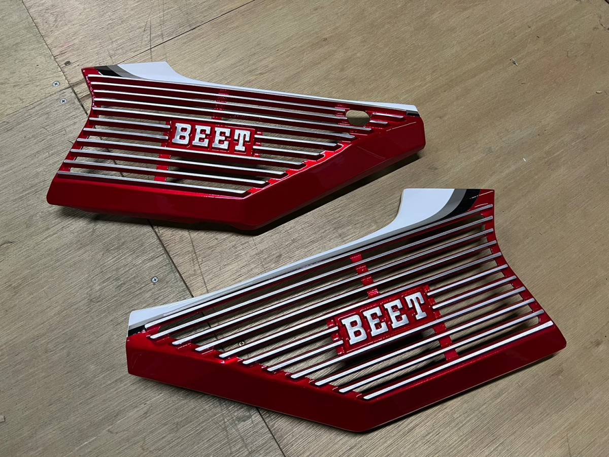 CBX400F CBX550F BEET アルフィンカバー 赤白 2型カラー 左右セット