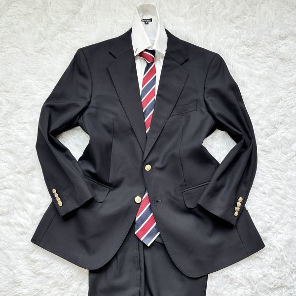 希少・金ボタン】 バーバリー ロンドン カシミヤ AB4（M程度） 黒 