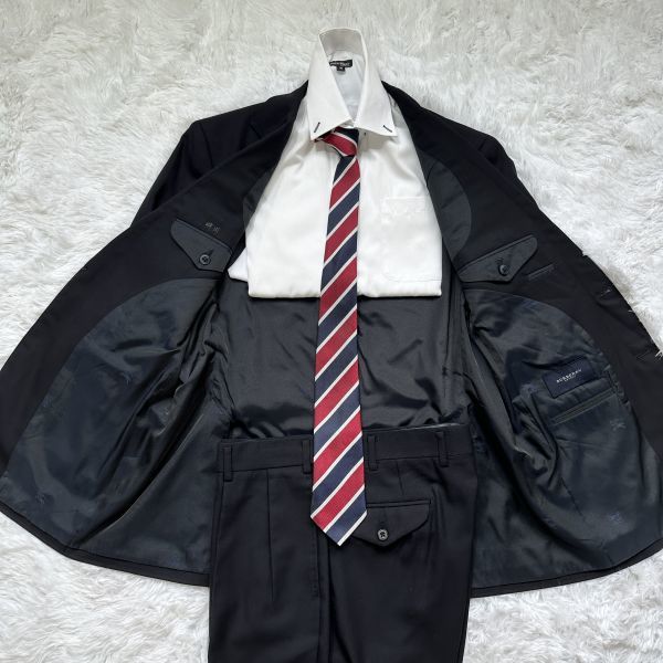 希少・金ボタン】 バーバリー ロンドン カシミヤ AB4（M程度） 黒 