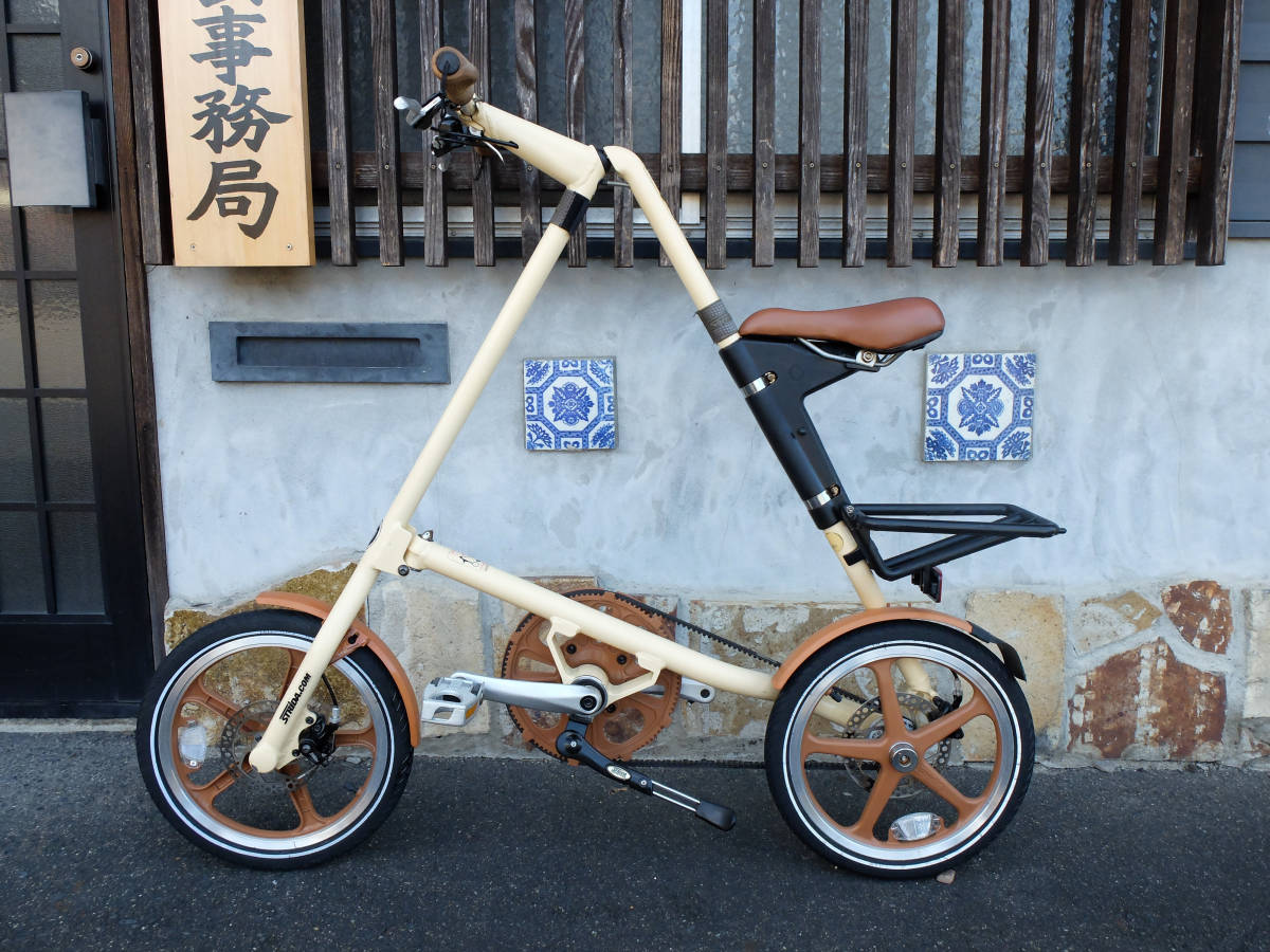 英国 STRiDA ストライダ LT クリーム/オレンジ・ブラウン/未整備ですが 