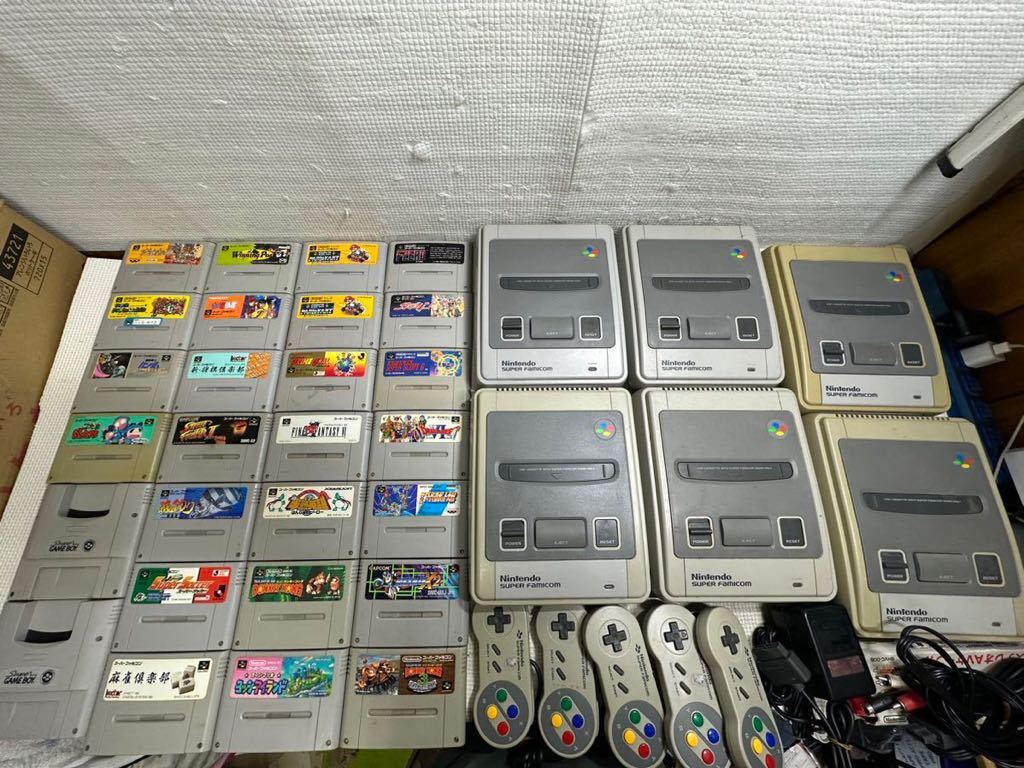 Nintendo 任天堂 スーパーファミコンHVC-002 本体6台通電確認 動作